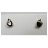 Onyx & Diamond Earrings
