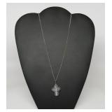 2 ct Blue Topaz Necklace