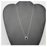 4 ct Sapphire Designer Necklace