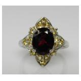 4 ct Garnet Ring