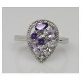 Amethyst & Topaz Ring