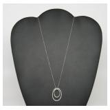 Double Oblong Ring Necklace