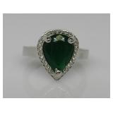 3 ct Emerald Ring
