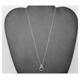 Onyx Halo Necklace