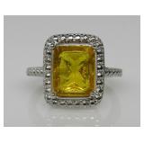 3 ct Citrine Ring
