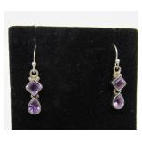 2 ct Amethyst Earrings