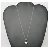 2.5 ct White Topaz Necklace