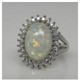6 ct Fire Opal Ring