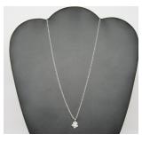 2 ct White Topaz Necklace