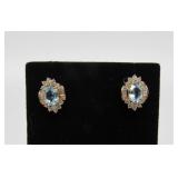 Blue Topaz Designer Earrings