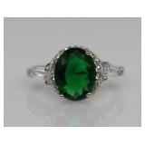 Emerald & Topaz Ring