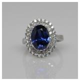 5.2 ct Sapphire & Topaz Ring
