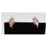 Pink Sapphire Earrings