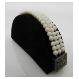 Pearl Silver Diamond Bracelet