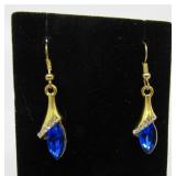 3 ct Sapphire & Diamond Earrings