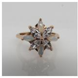 White Topaz Designer Ring