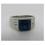 2 ct Blue Topaz Ring