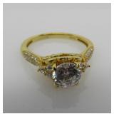 1 ct White Topaz Ring