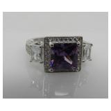 2.5 ct Amethyst Designer Ring