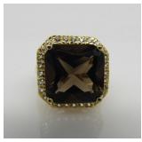 7.5 ct Smokey Topaz Ring