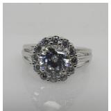 2 ct White Topaz Ring