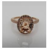 2.1 ct Morganite Designer Ring