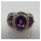 4.8 ct African Amethyst Ring