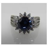 Tanzanite & White Topaz Ring