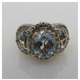 4.6 ct Sky Blue Topaz Ring