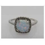 1.5ct Solitaire Fire Opal Ring