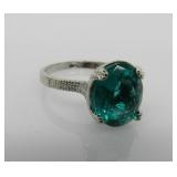 3 ct SkyBlue Topaz Ring
