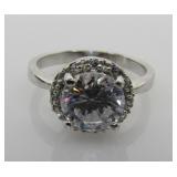 2.50 ct White Topaz Solitaire Ring