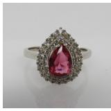 1.5 ct Pink Topaz Ring