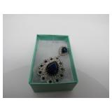 Sapphire & Topaz Pendant