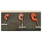 (3) Ridgid Pipe Cutters