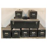 (9) Metal Tool Boxes