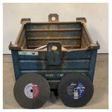 Metal Crate of Grinding Discs