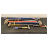 (7) Assorted Hammers &  Pry Bars