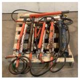(6) Power Team Hydraulic Hand Pumps