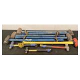 (9) Assorted Hammers & Sledge Hammers
