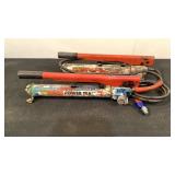 (2) Power Team Hydraulic Hand Pumps SPX