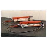 (2) Power Team Hydraulic Hand Pumps SPX