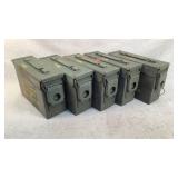 (5) 30 Caliber Ammo Cans