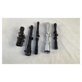 (5) Assorted rifle scopes