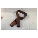 Vintage Leather Belt & Revolver Holster Combo