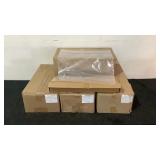 (4) Techno-Aide Boxes Fliptop Clear Polybags