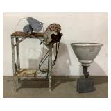 Table Grinder And Flood Light