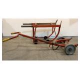 (2) Rolling Barrel Carts