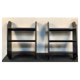(2) Wall Mounted Shelves