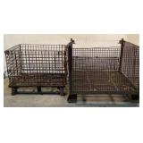 (2) Metal Wire Baskets